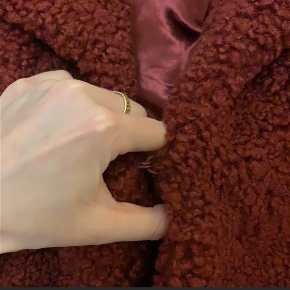 Red teddy jacket - Picture 3 of 3